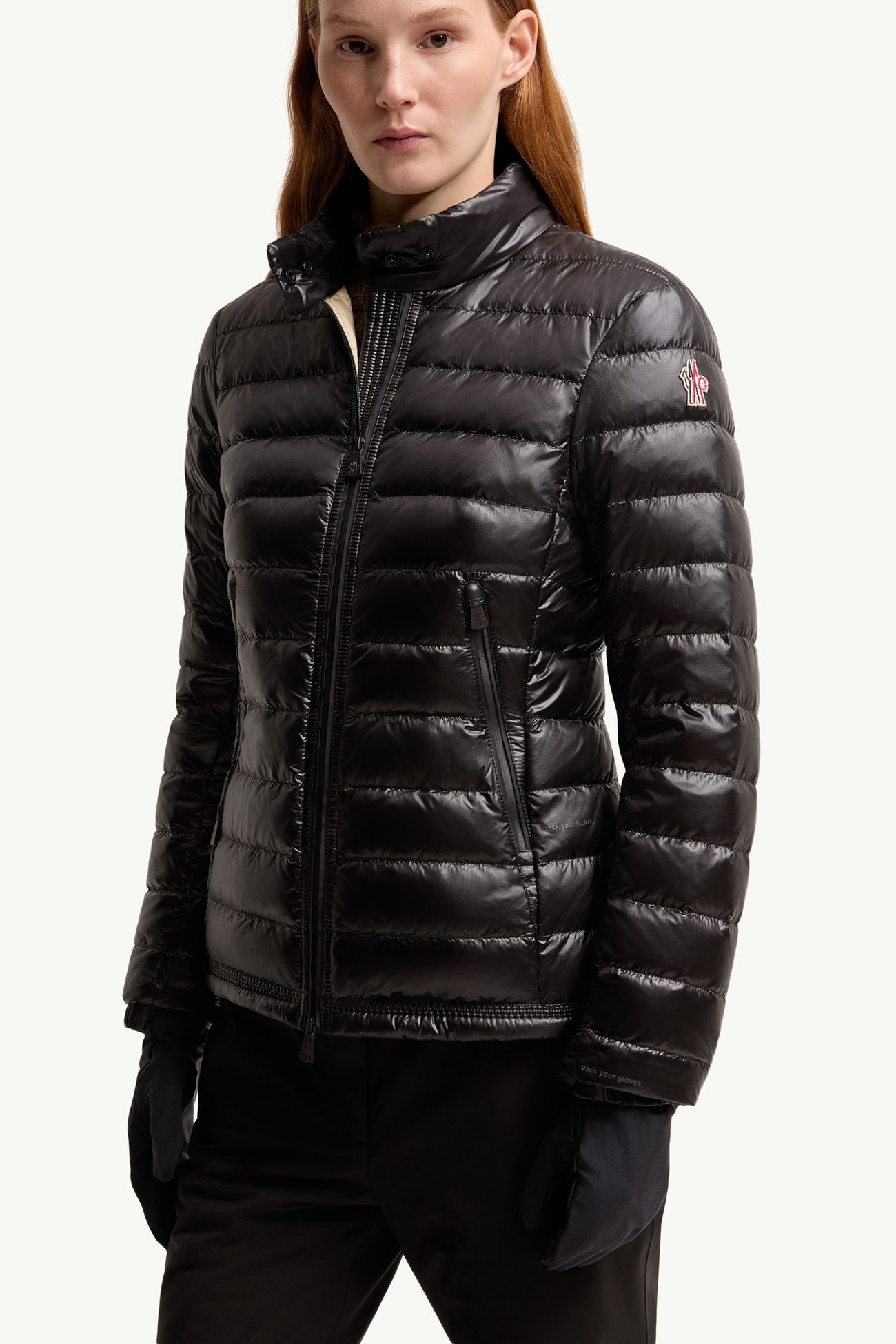 Walibi可收納式短身羽絨外套 女士 黑色 Moncler 6