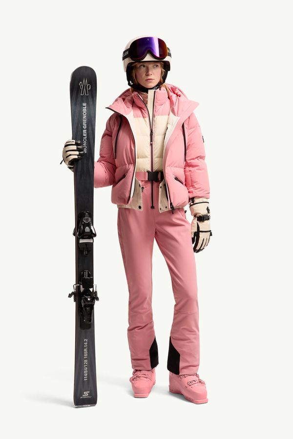 Allesaz女士连帽保暖夹克外套 女士 粉红色 Moncler 0