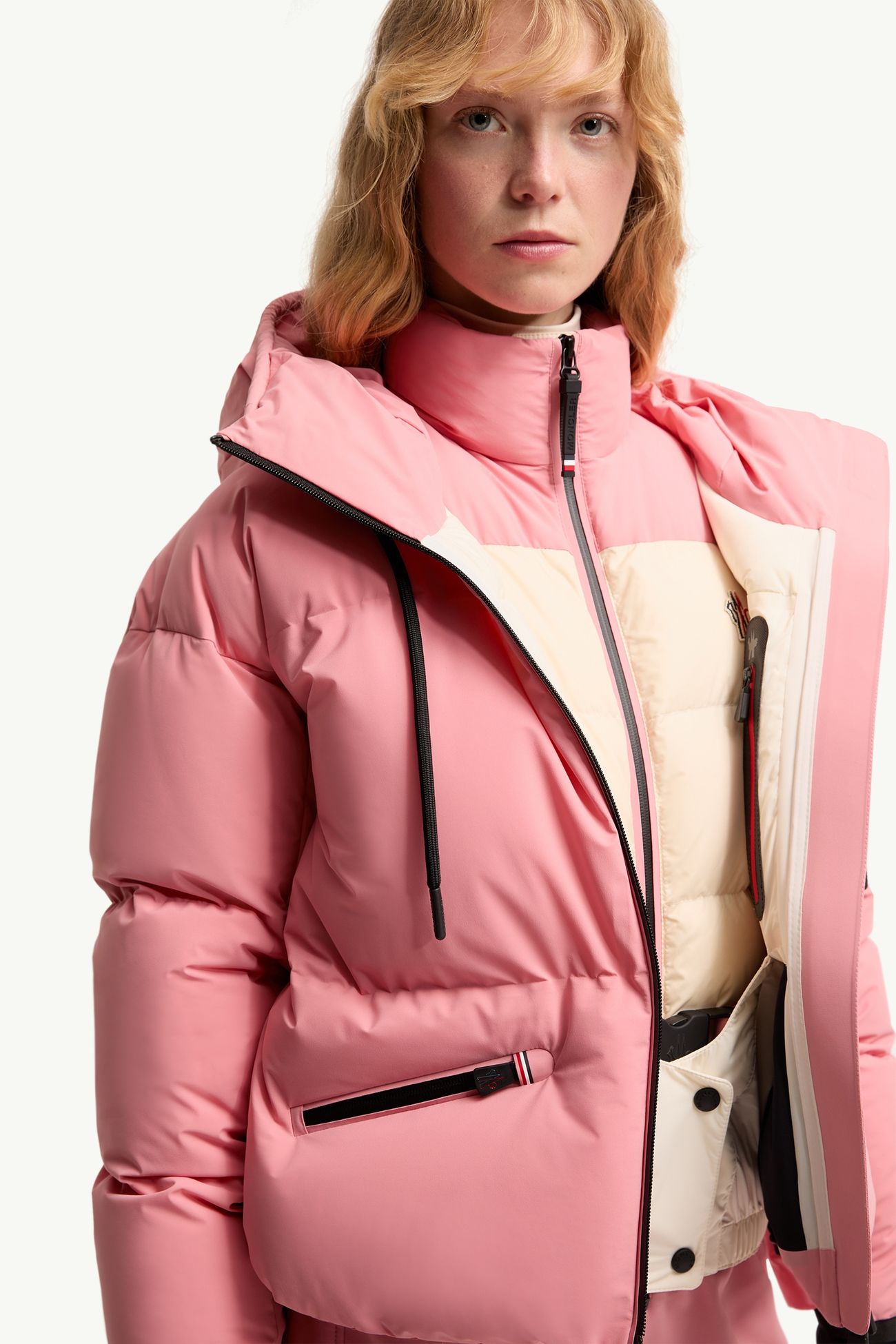 Giacca da sci imbottita con cappuccio Allesaz Donna Rosa Moncler 6