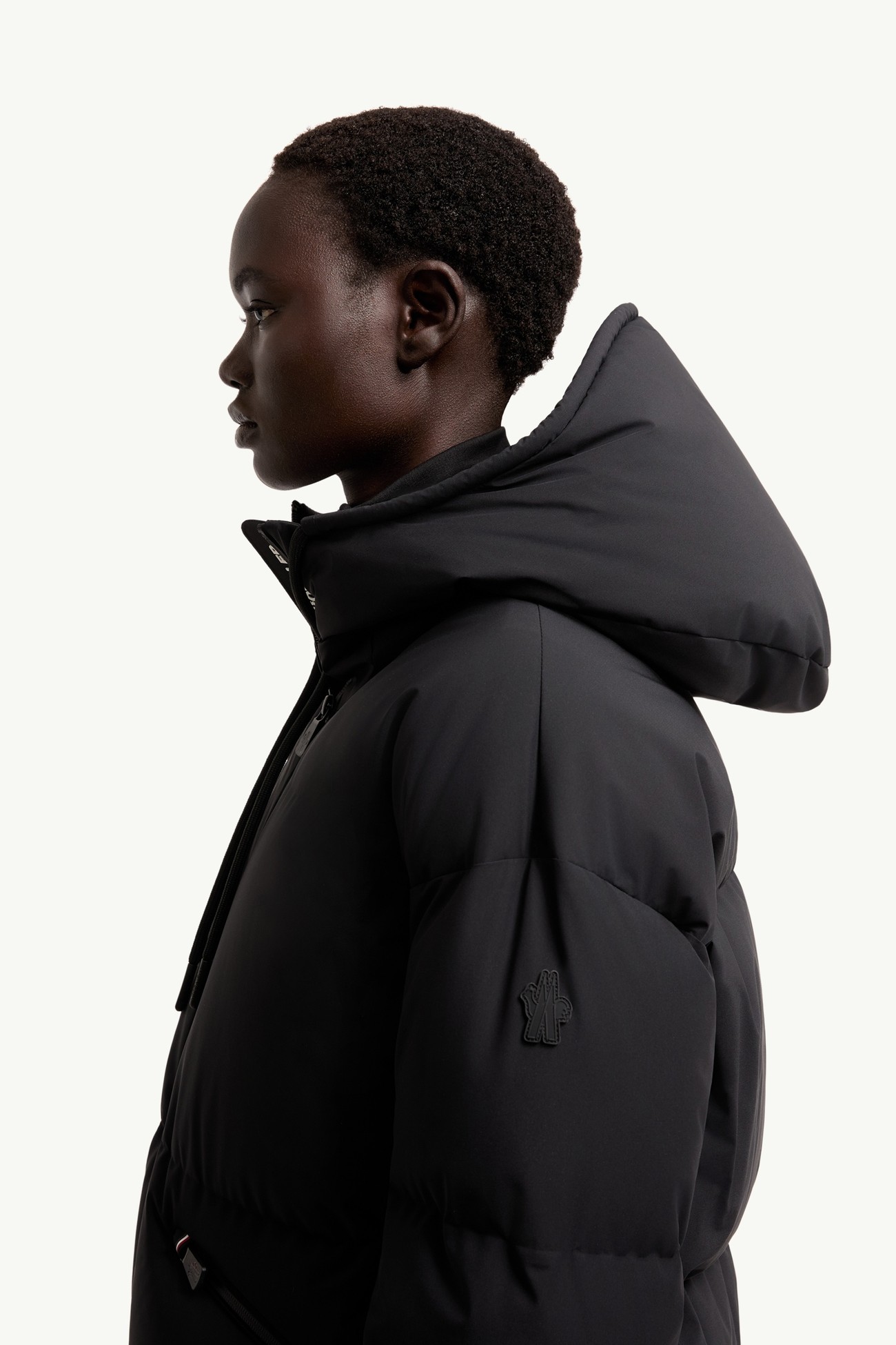 Allesaz isolierte Skijacke mit Kapuze Damen Schwarz Moncler 1