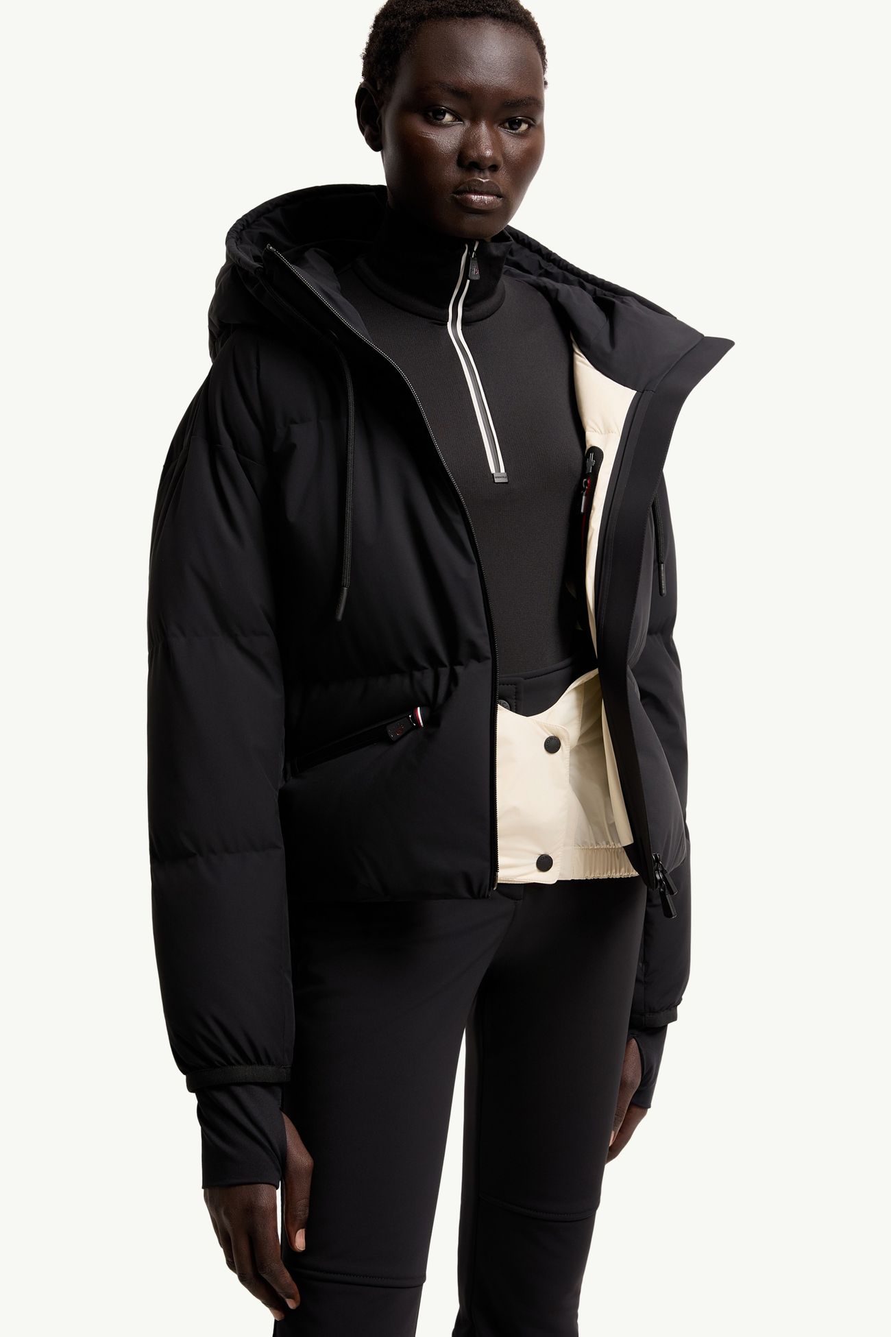 Allesaz連帽保暖滑雪外套 女士 黑色 Moncler 5