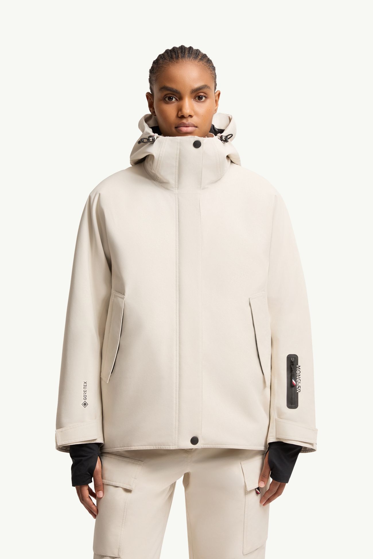 Bwindis スキージャケット レディース ホワイトアイボリー Moncler 3