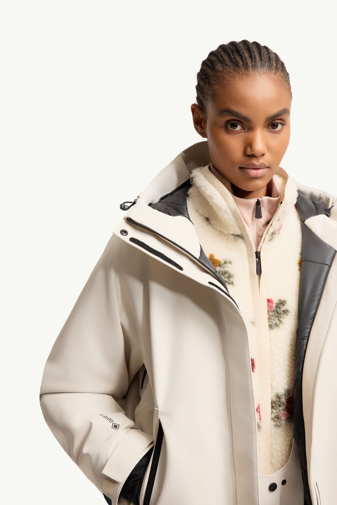 Bwindis スキージャケット レディース ホワイトアイボリー Moncler 5
