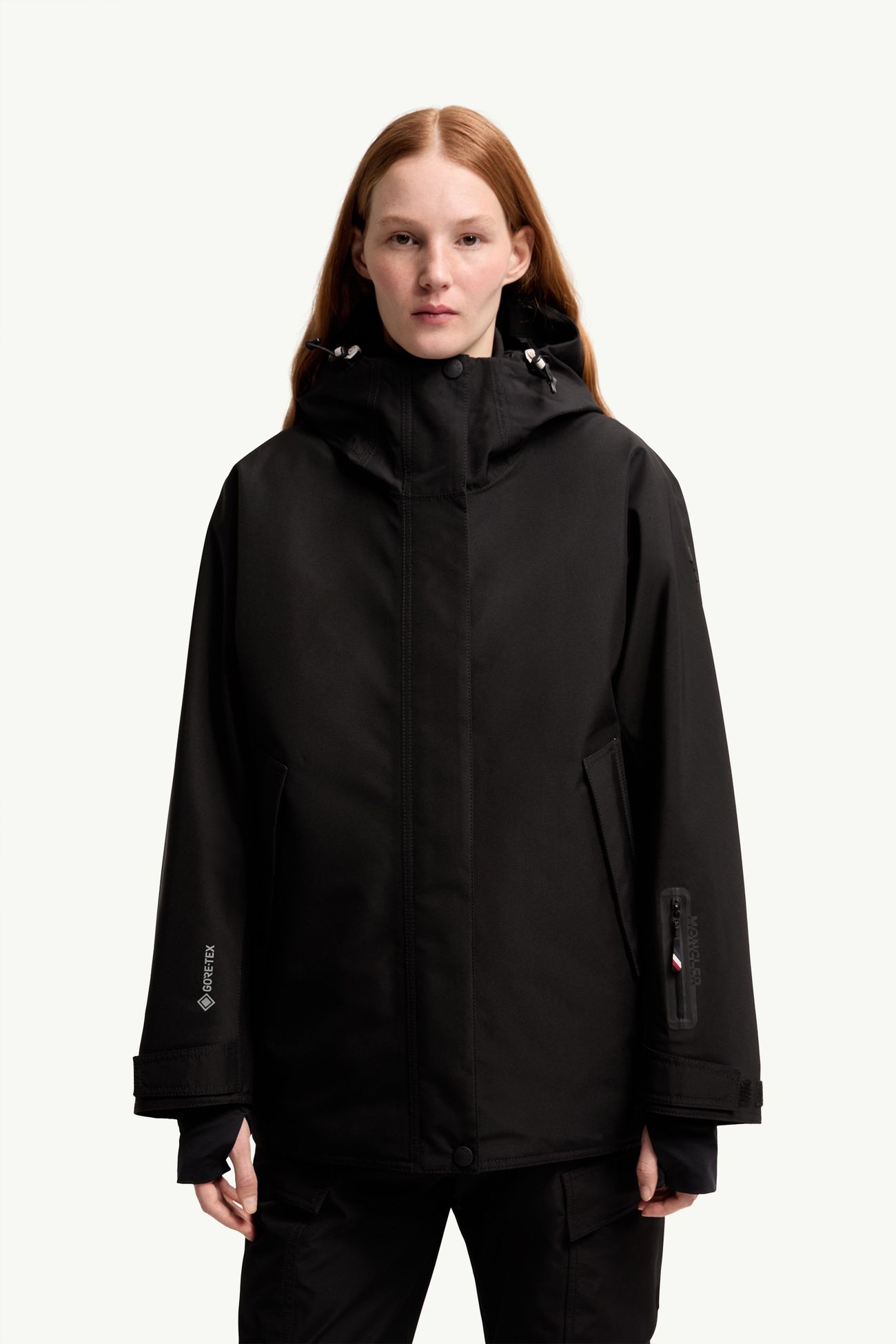 Bwindis連帽GORE-TEX®層壓保暖滑雪外套 女士 黑色 Moncler 3
