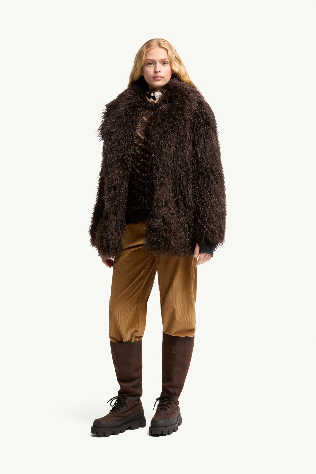 Malencos Padded Short Jacket Women Brown Moncler 0