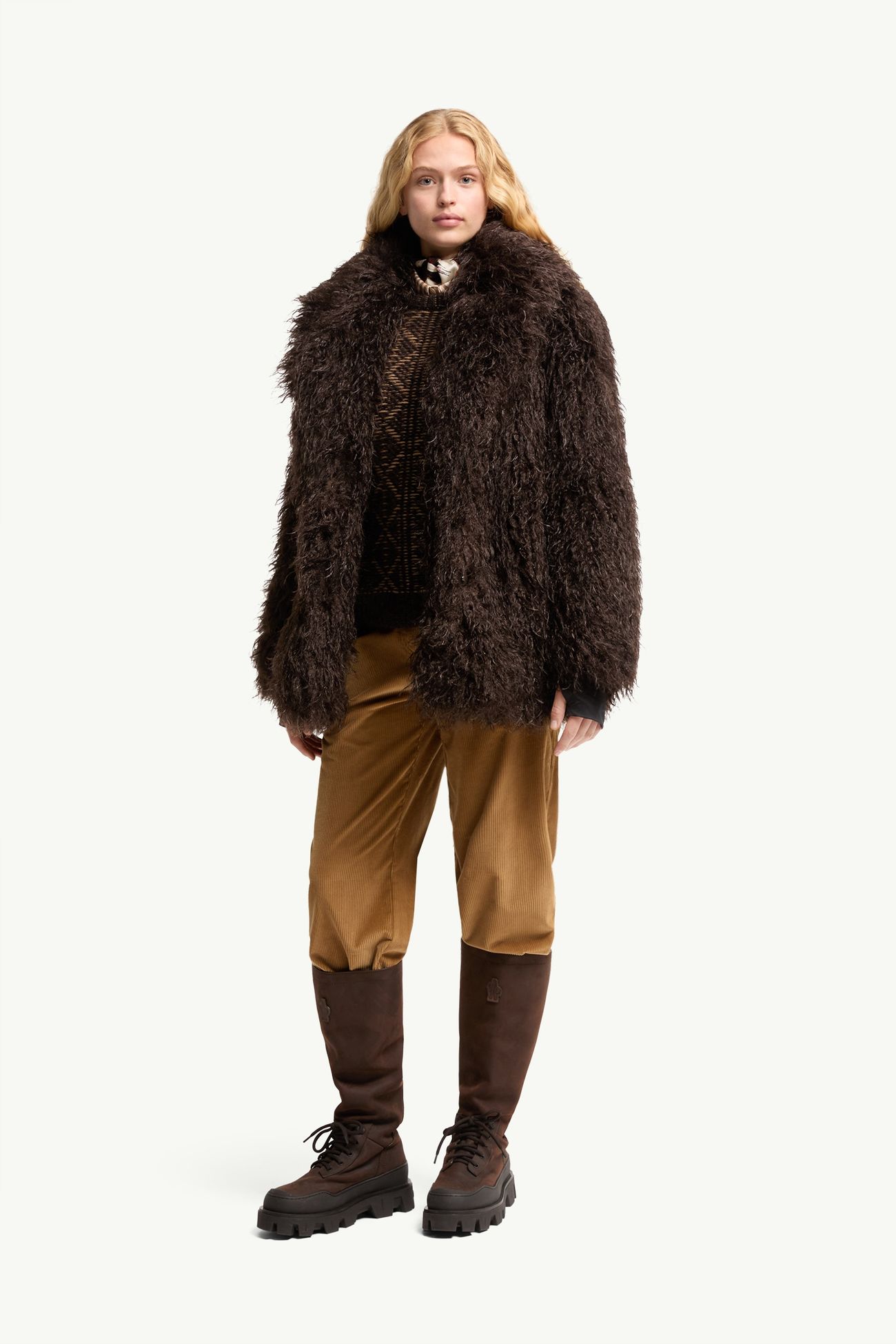 Malencos Padded Short Jacket Women Brown Moncler 0
