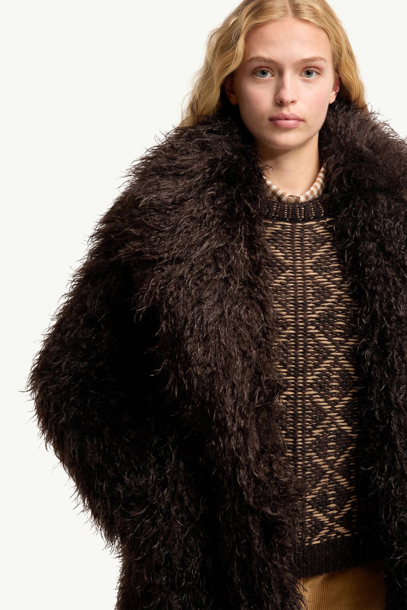 Malencos Padded Short Jacket Women Brown Moncler 5