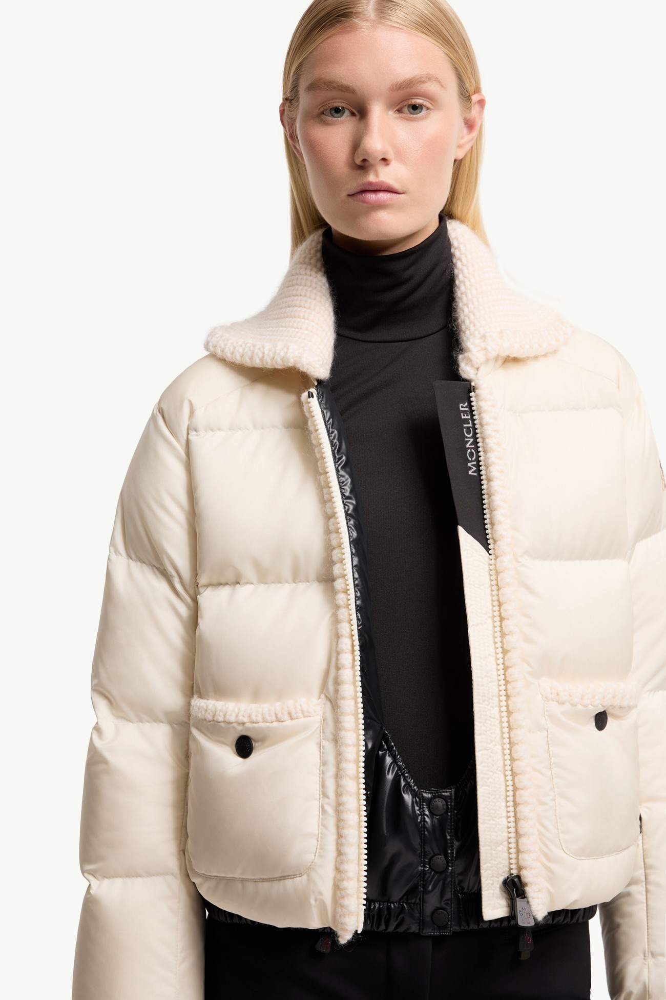 Jolie Wool-Trimmed Insulated Ski Jacket Women White Moncler 6
