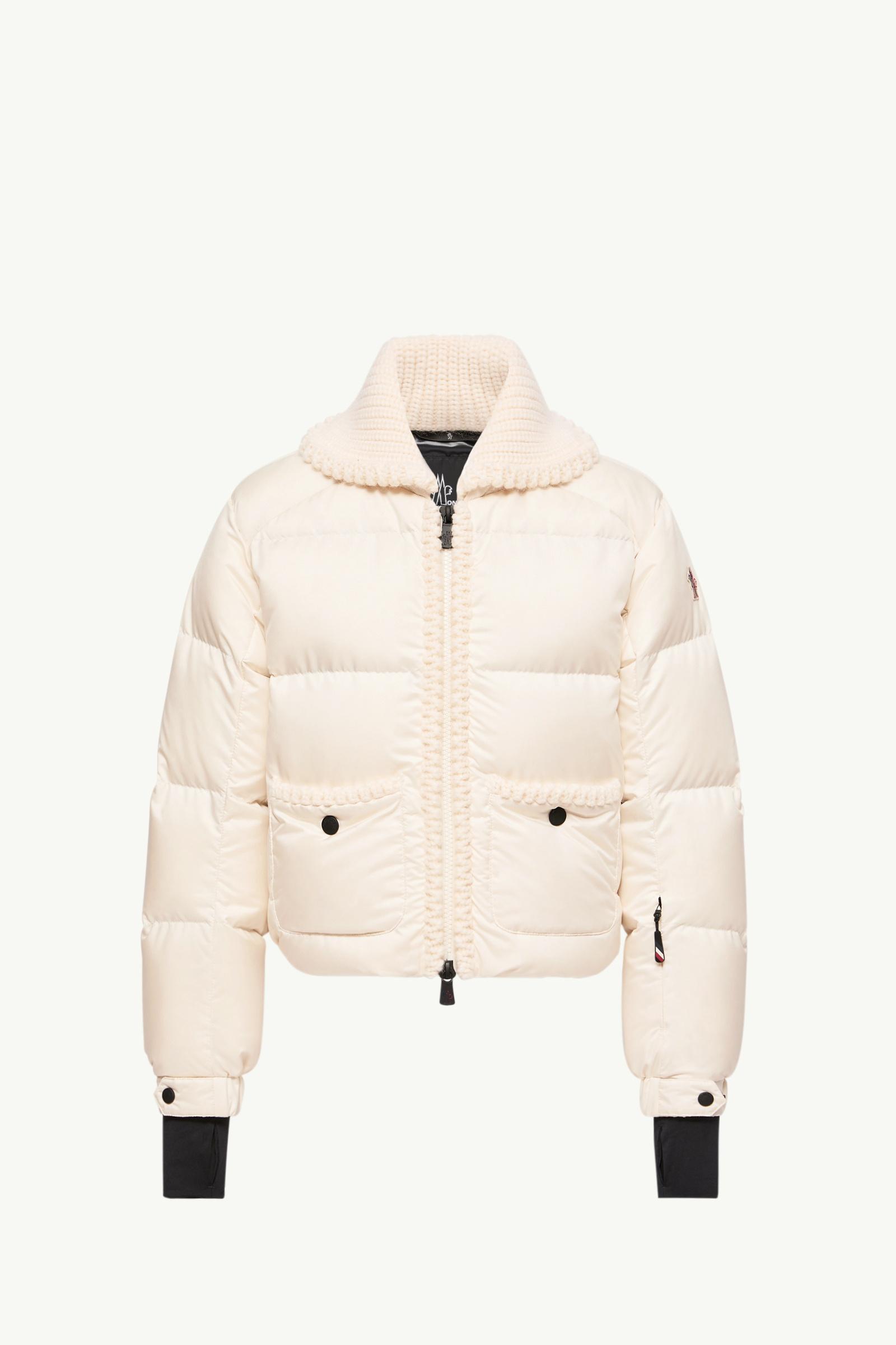 Veste de ski isolante Jolie à bordure en laine Femmes Blanc Moncler, 1 of 0