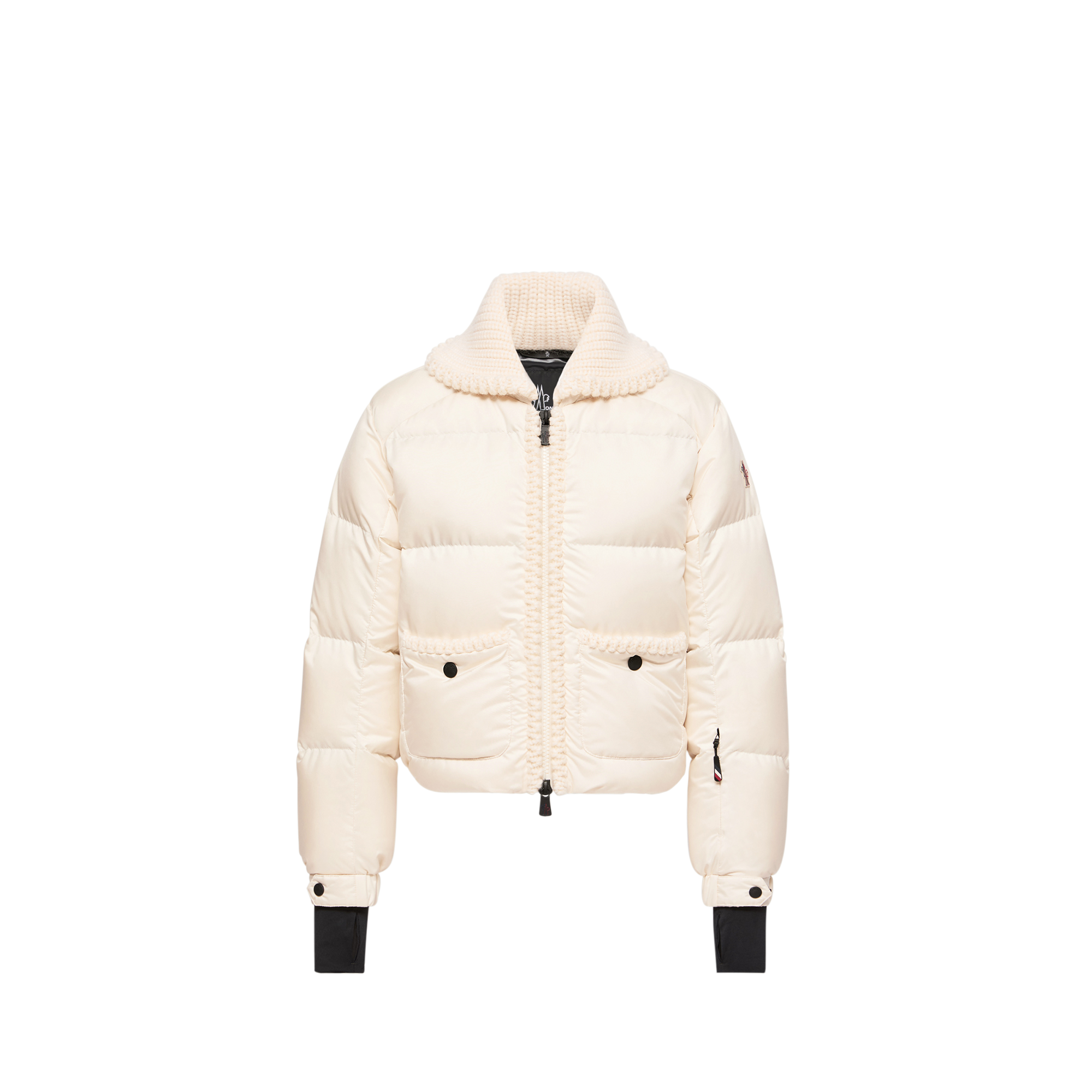 Moncler Grenoble Women's White Wool-Trimmed Down Ski Jacket UK Size 10 - Mytheresa - Image 4