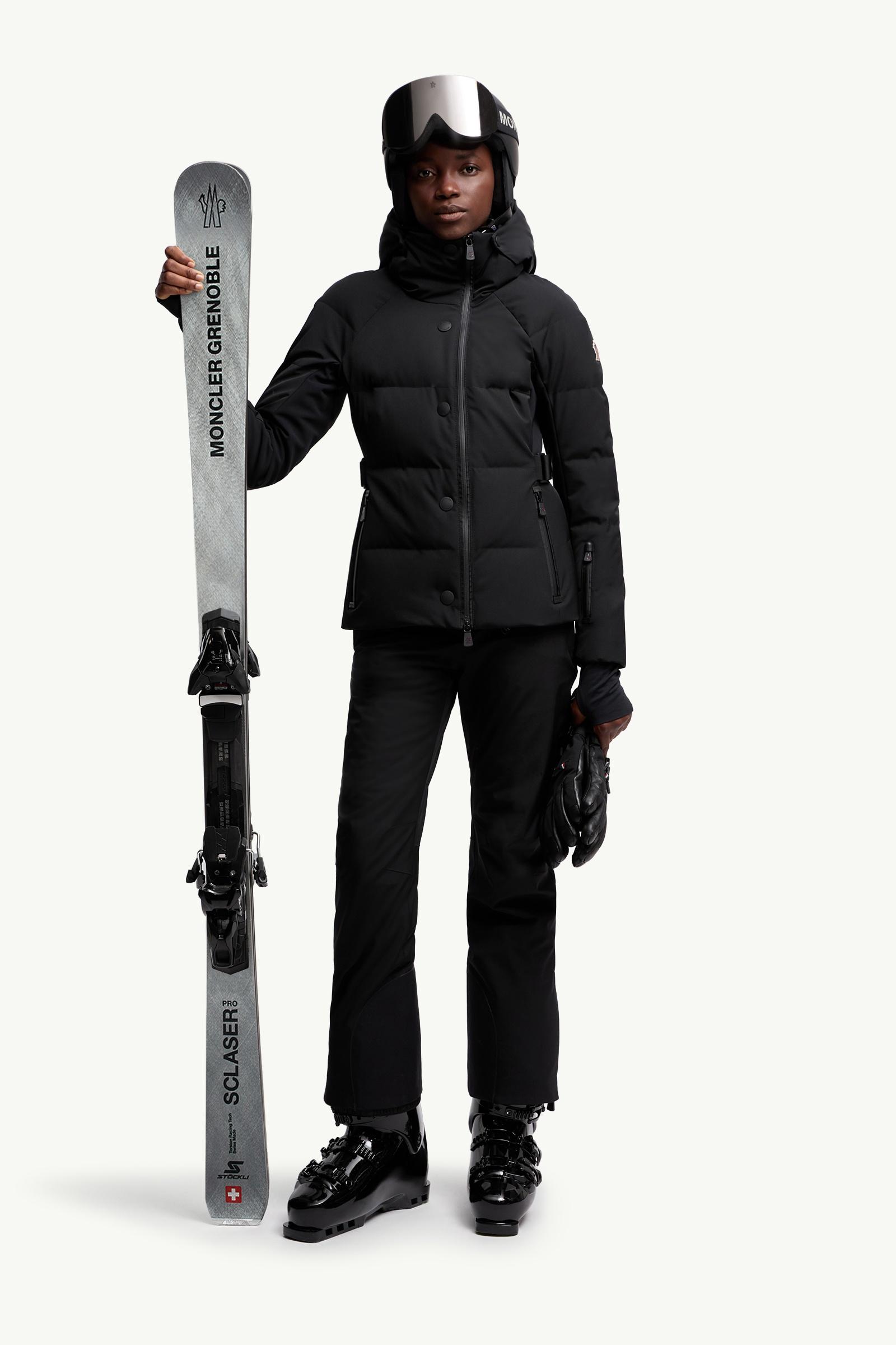 Black Guyane Hooded Insulated Ski Jacket - Ski Jackets for Women