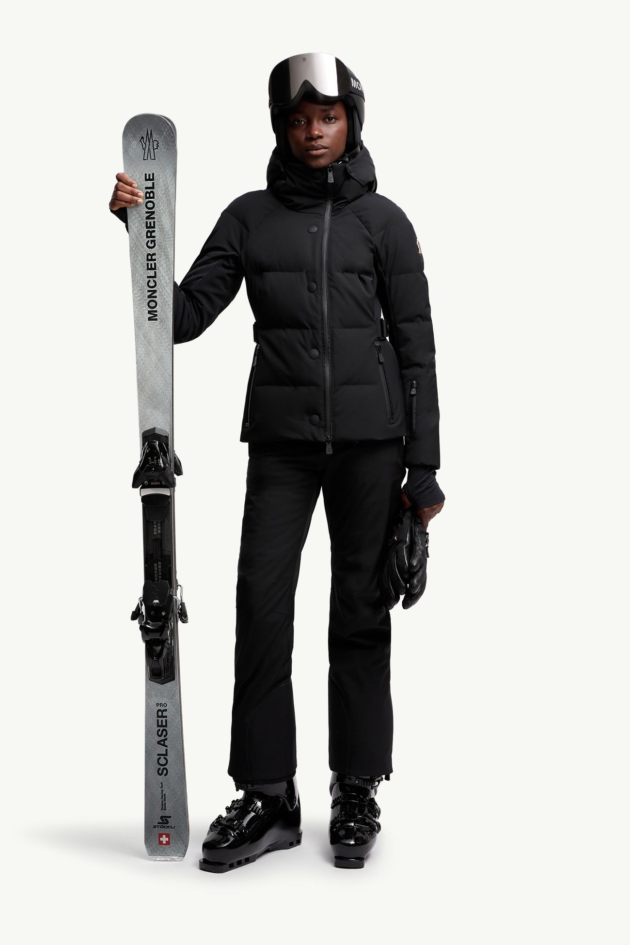 Guyane連帽保暖滑雪外套 女士 黑色 Moncler 0