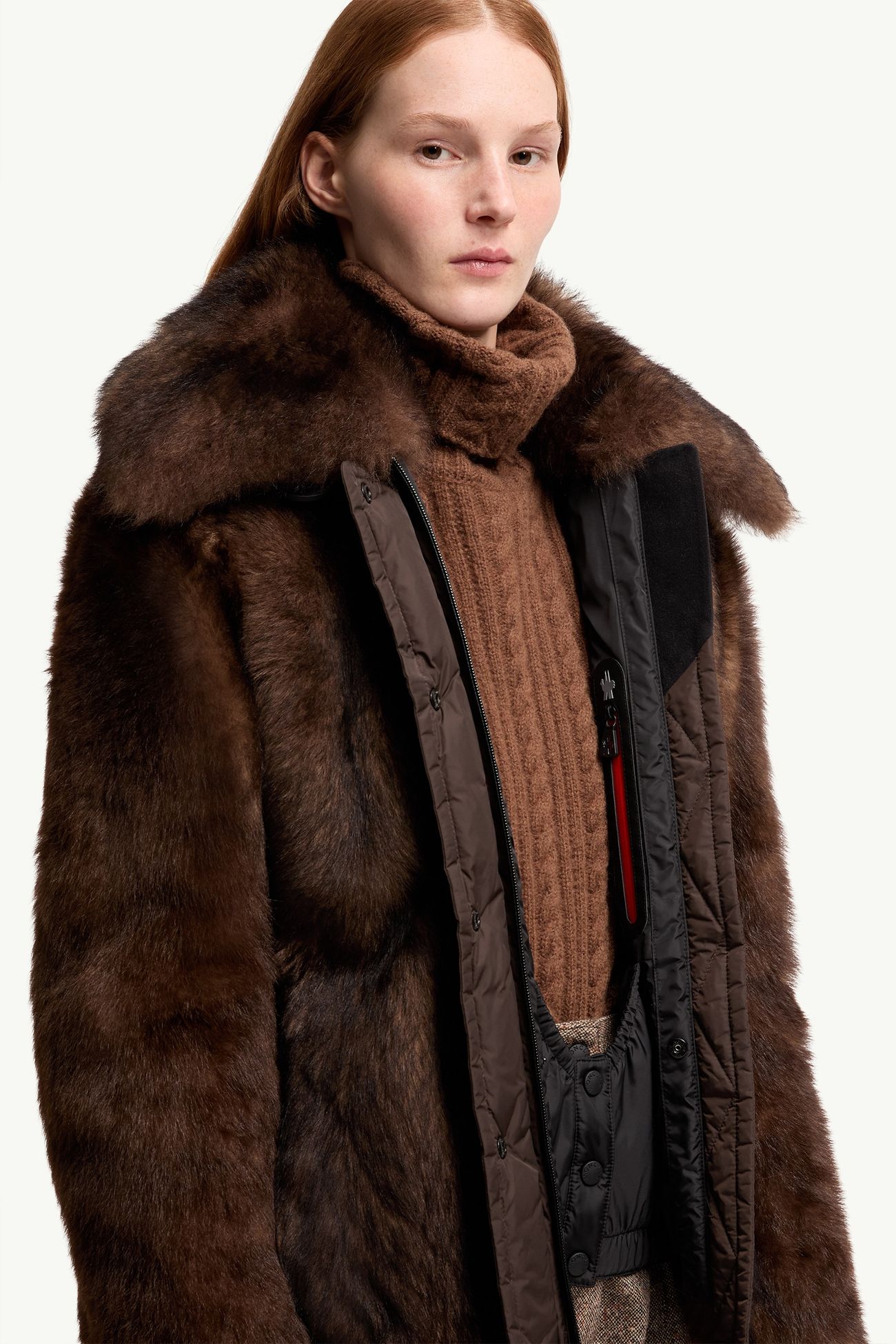 Valdivian女士羊毛短款羽绒夹克外套 女士 棕色 Moncler 5