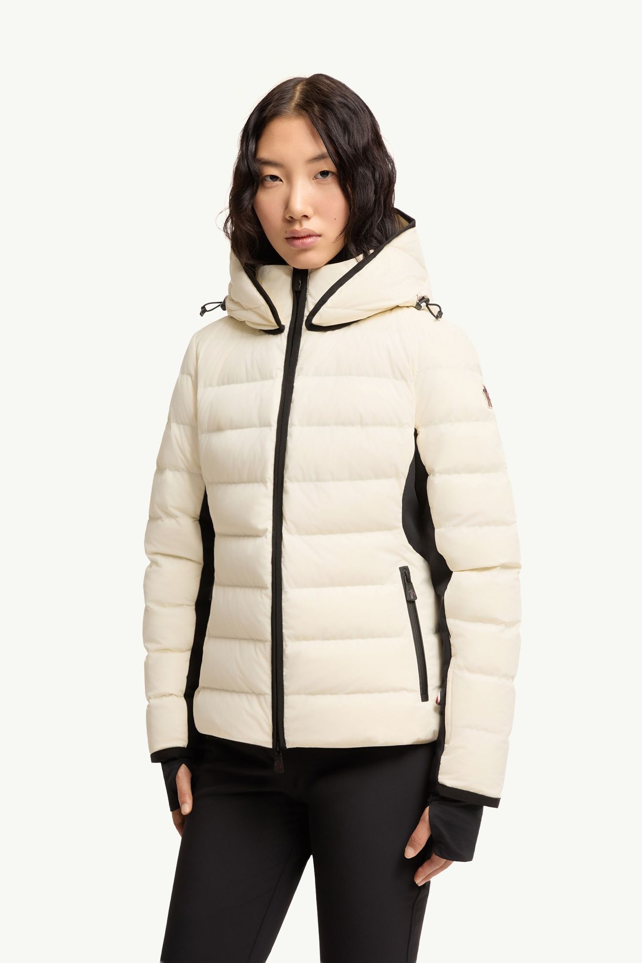 Lamouras連帽滑雪羽絨外套 女士 象牙白色 Moncler 3