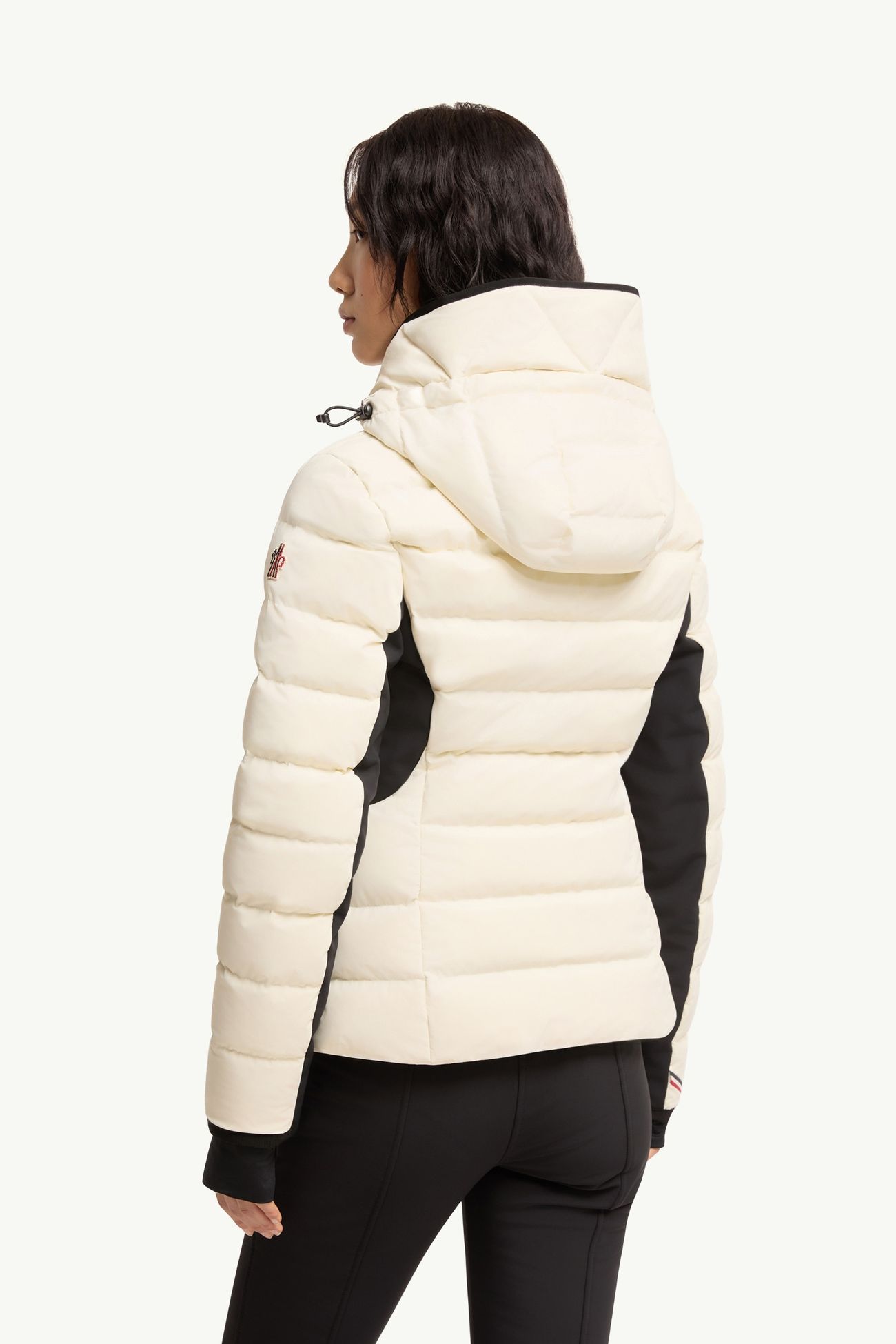 Lamouras Hooded Down Ski Jacket Women White Ivory Moncler 4