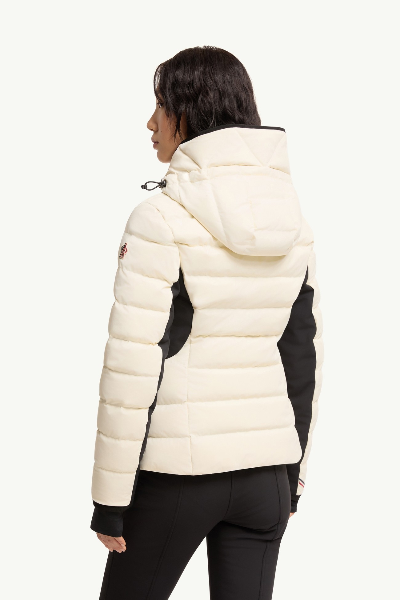 Lamouras Hooded Down Ski Jacket Women White Ivory Moncler 4
