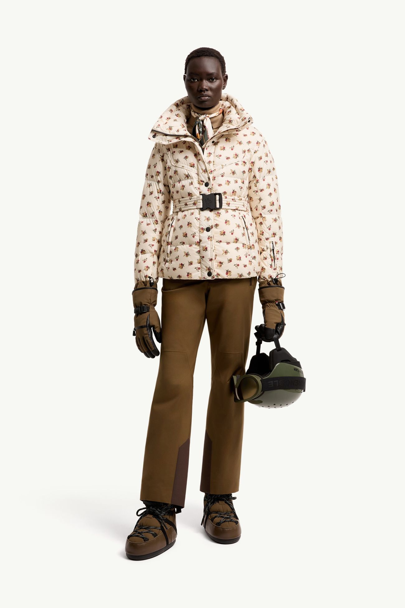 Karshi女士花朵保暖夹克 女士 象牙白 Moncler 0