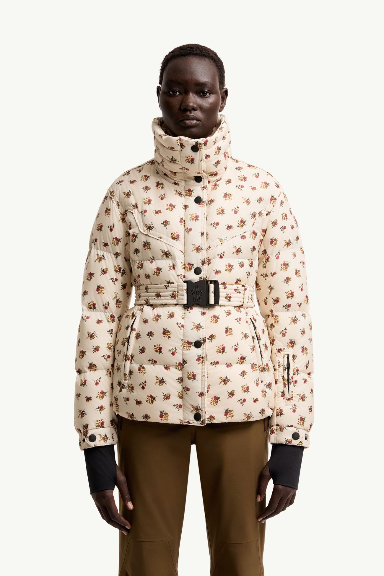 Karshi女士花朵保暖夹克 女士 象牙白 Moncler 3