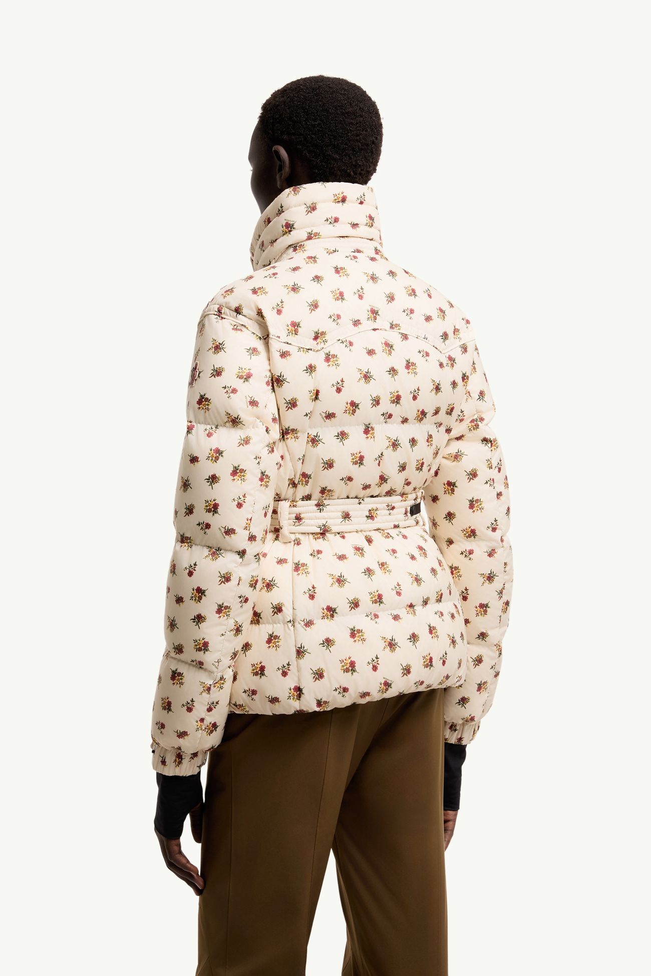 Karshi花卉圖案保暖滑雪外套 女士 象牙白色 Moncler 4