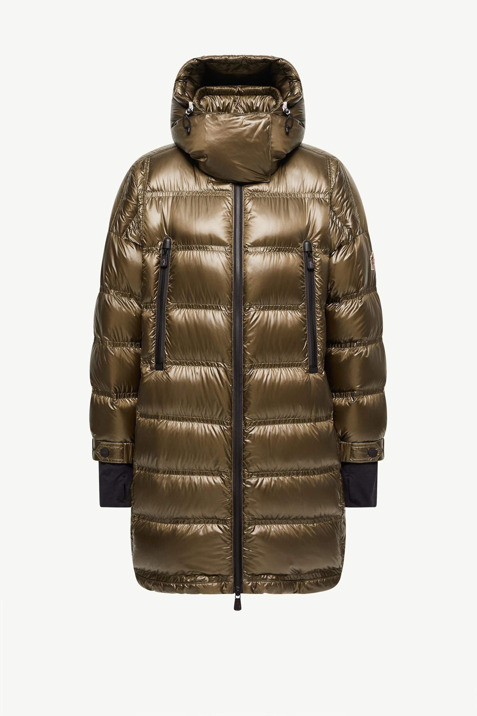 Piumino lungo Rochelairs con cappuccio Donna Verde Oliva Moncler, 1 of 0