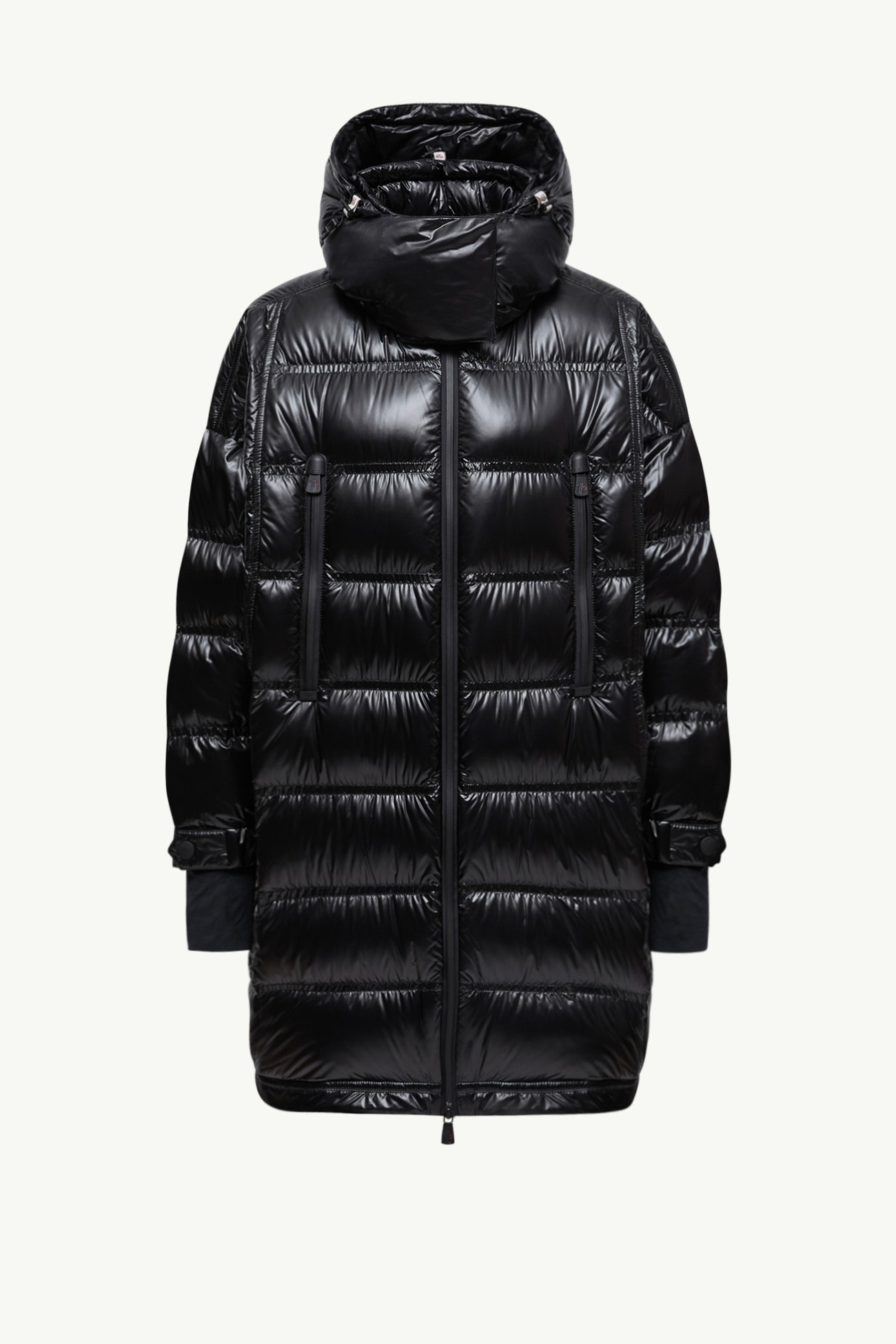 Piumino lungo Rochelairs con cappuccio Donna Nero Moncler 2