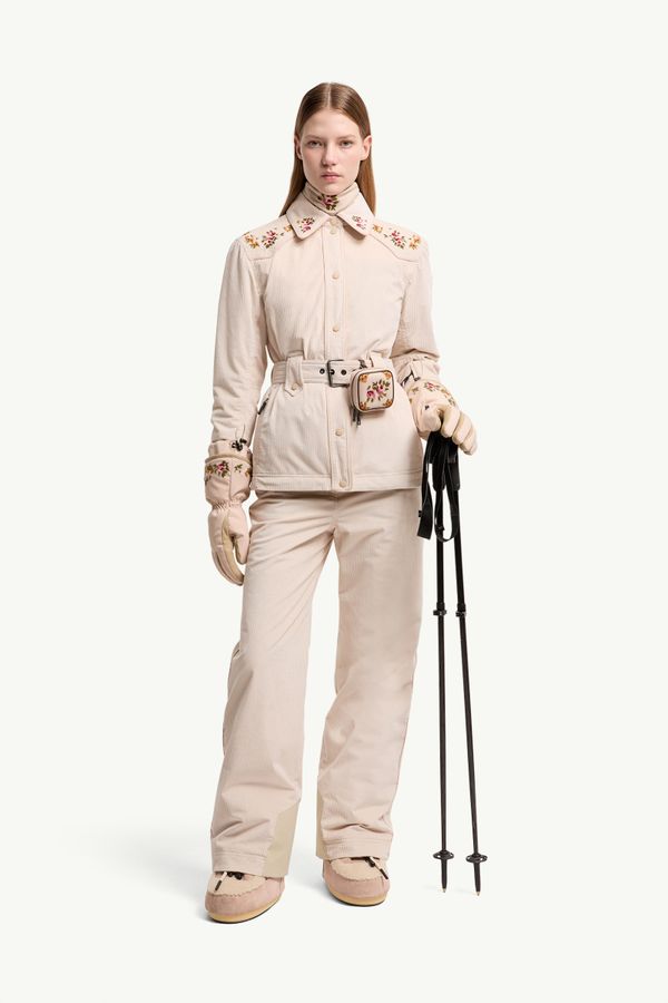 Giacca camicia da sci imbottita Olonne Donna Beige Chiaro Moncler 0