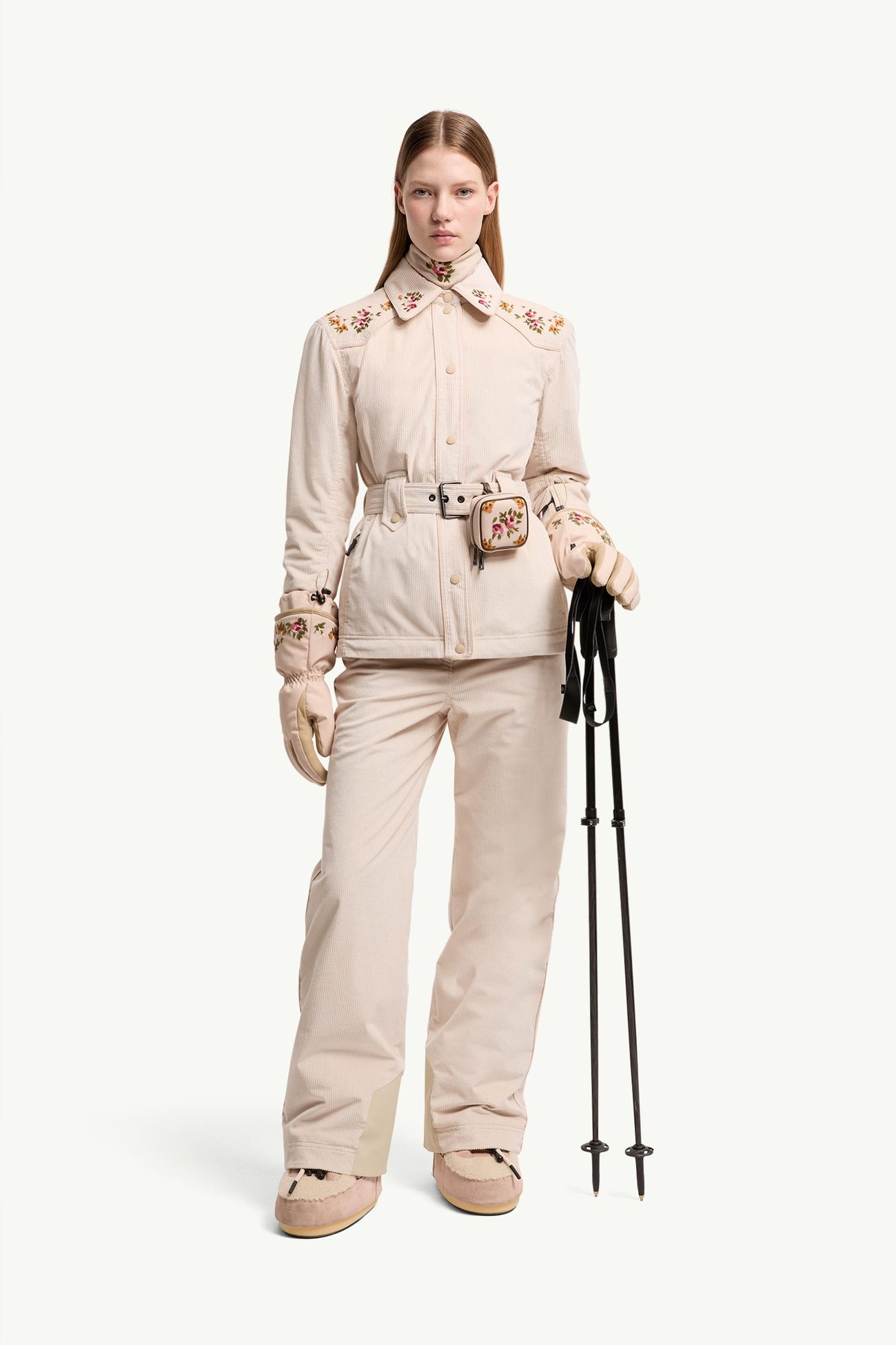 Olonne女士保暖衬衫式夹克外套 女士 浅米色 Moncler 0