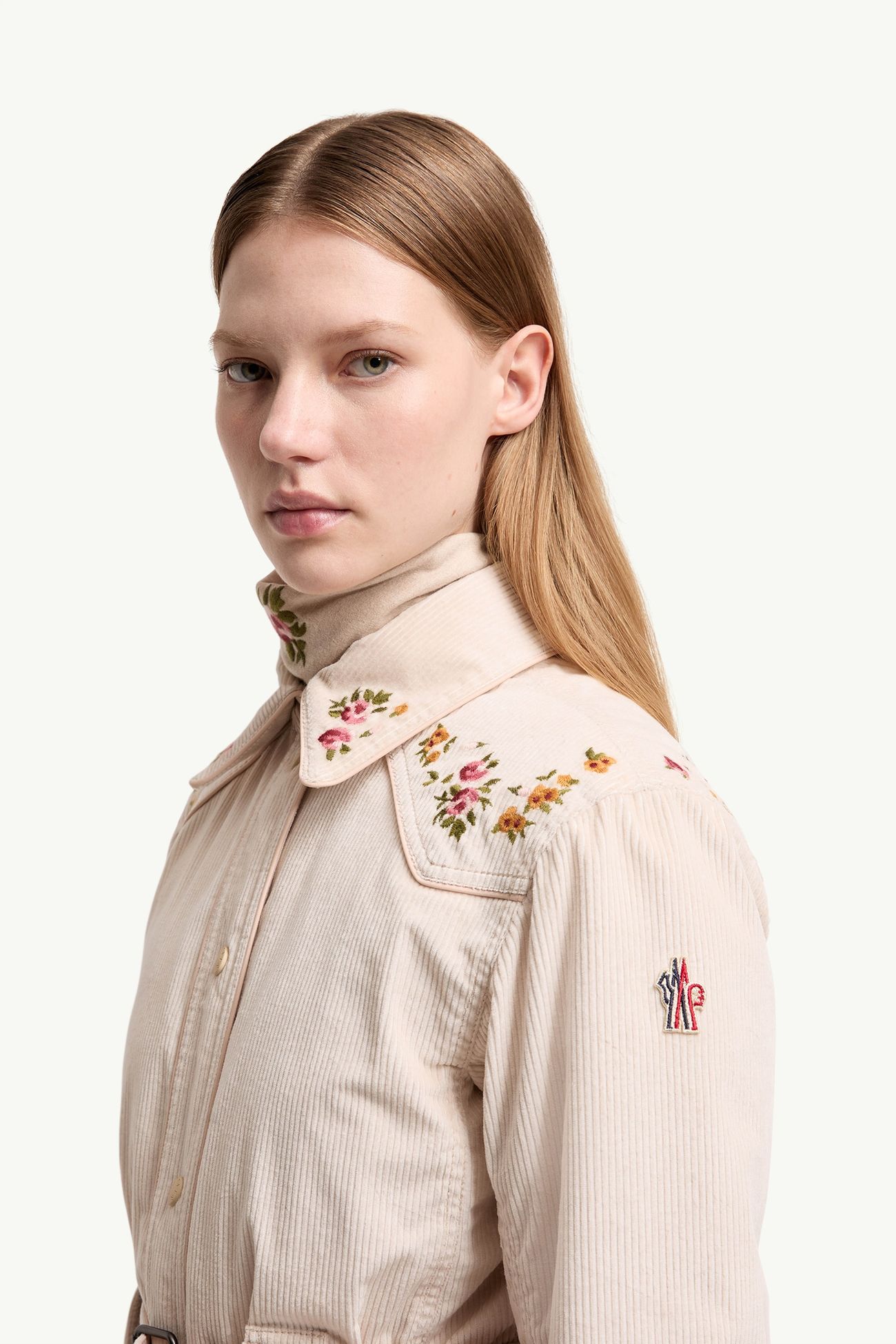 Olonne女士保暖衬衫式夹克外套 女士 浅米色 Moncler 1
