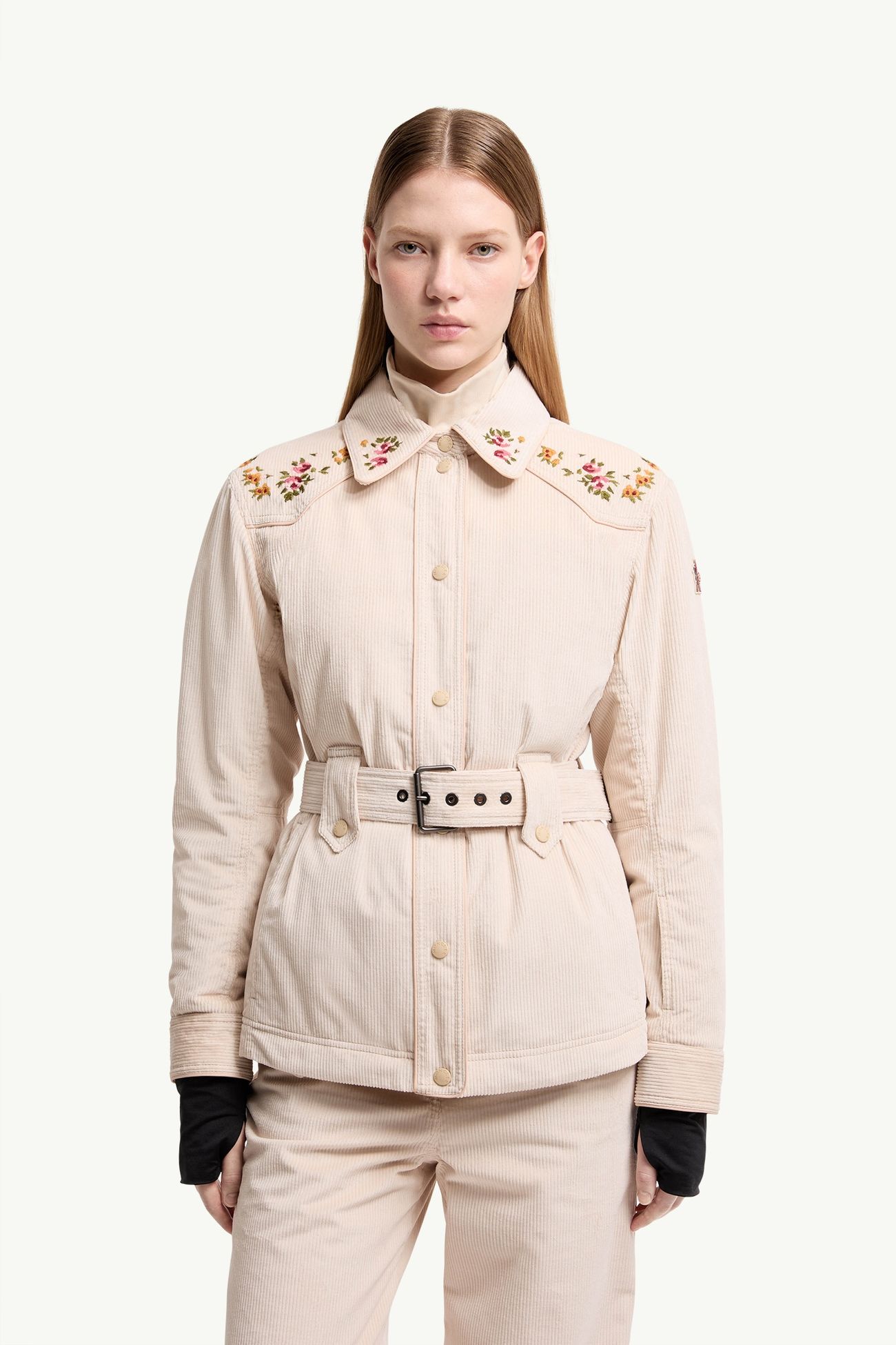 Olonne女士保暖衬衫式夹克外套 女士 浅米色 Moncler 3
