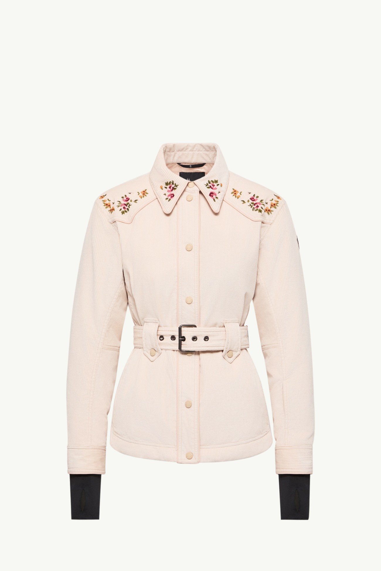 Olonne Insulated Ski Shirt Jacket Women Light Beige Moncler 2