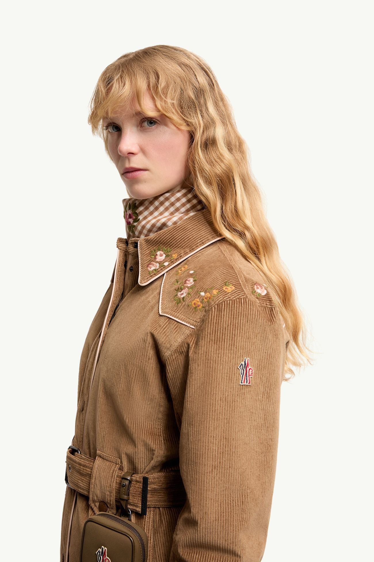 Giacca Camicia da Sci Isolante Olonne Donna Beige Cammello Moncler 1