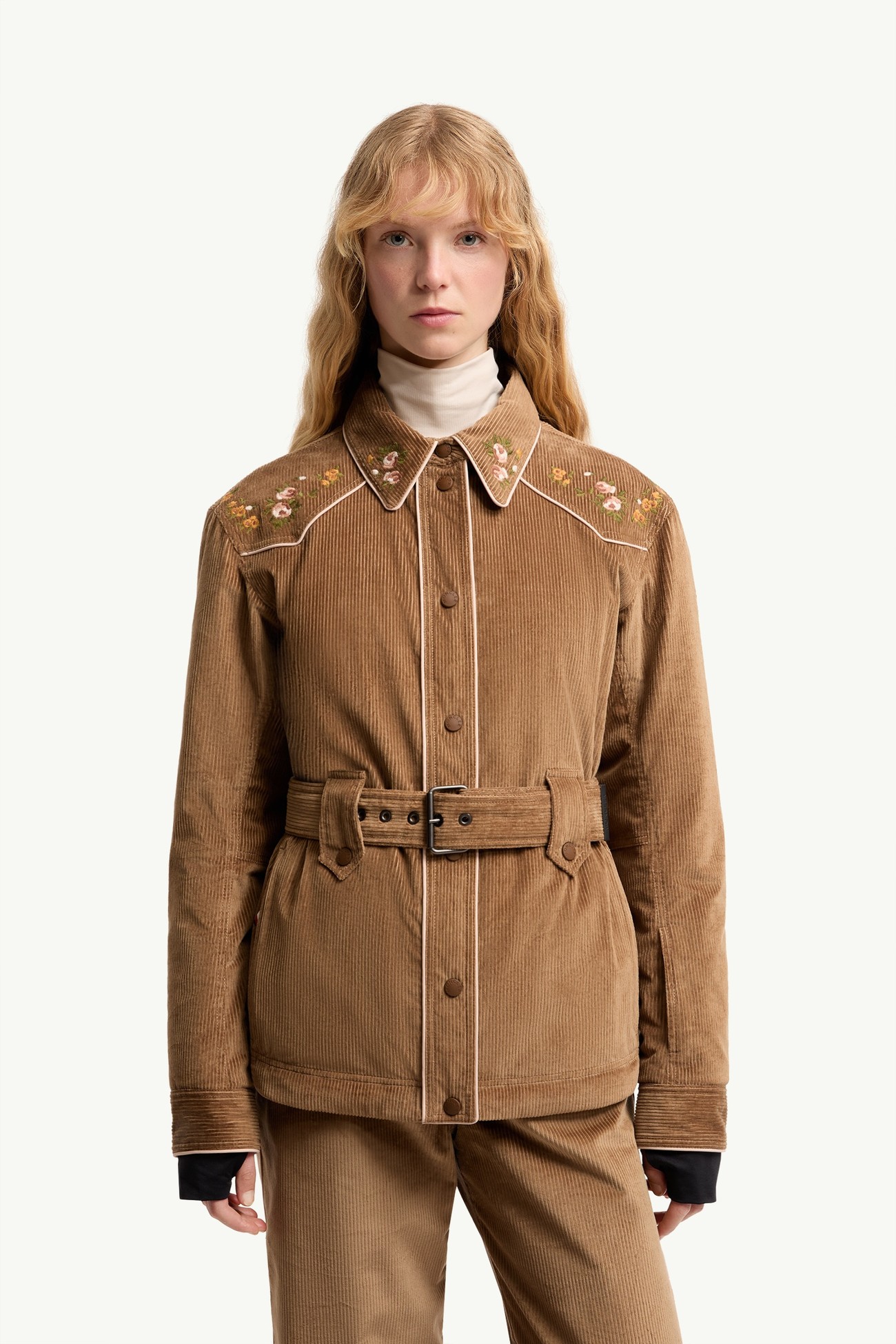 Olonne保暖滑雪恤衫式外套 女士 駱駝米色 Moncler 3