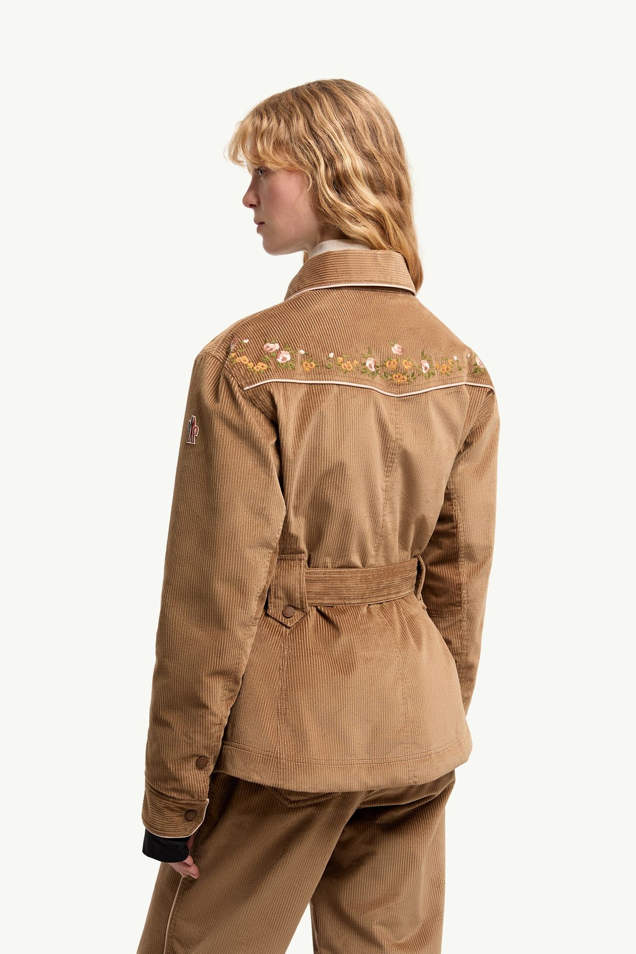 Giacca Camicia da Sci Isolante Olonne Donna Beige Cammello Moncler 4