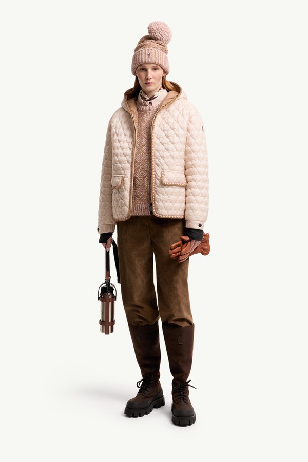 燈芯絨闊腿長褲 女士 淺啡色 Moncler 0
