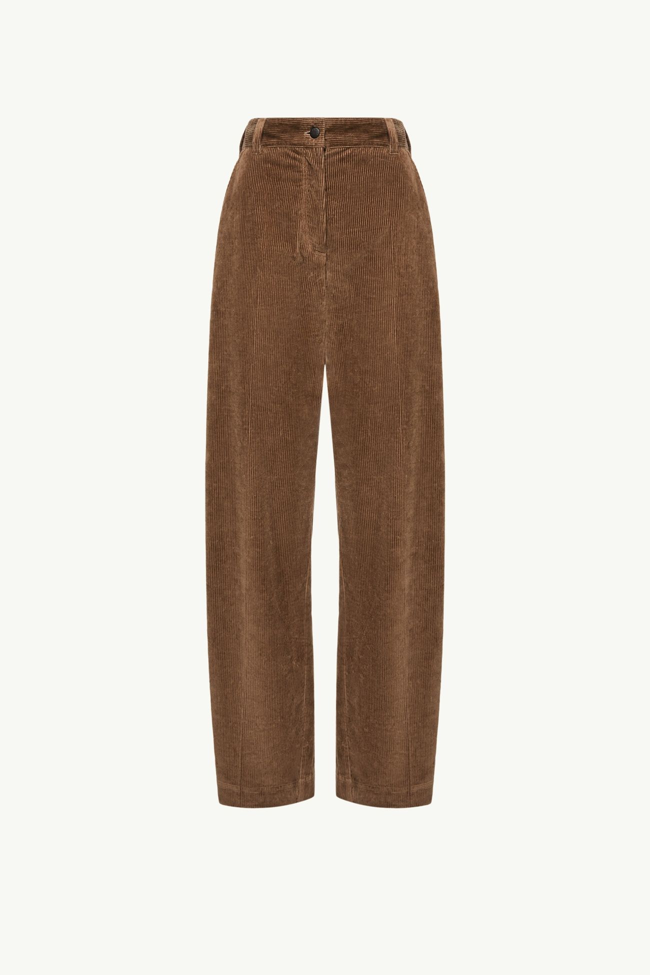 Pantaloni a gamba ampia in velluto a coste Donna Marrone Chiaro Moncler 2
