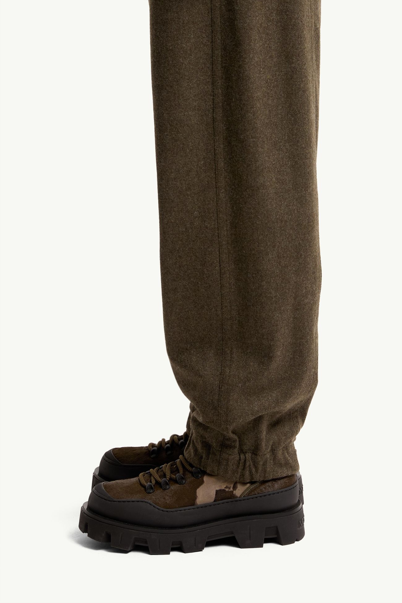 Pantaloni Loden Donna Verde Oliva Moncler 1