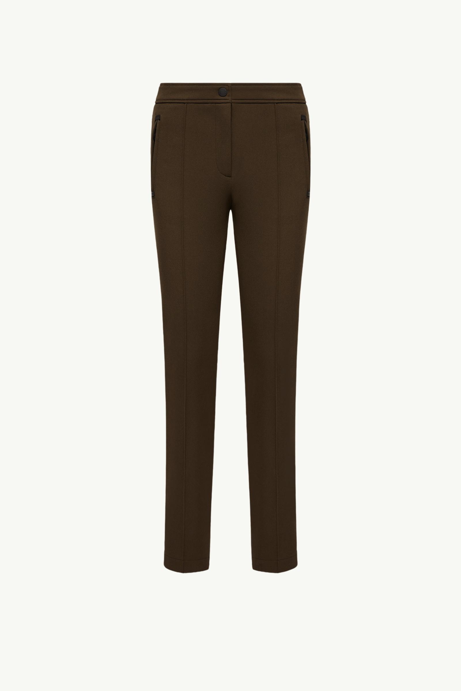 Technical Twill Trousers Women Olive Green Moncler, 1 of 0