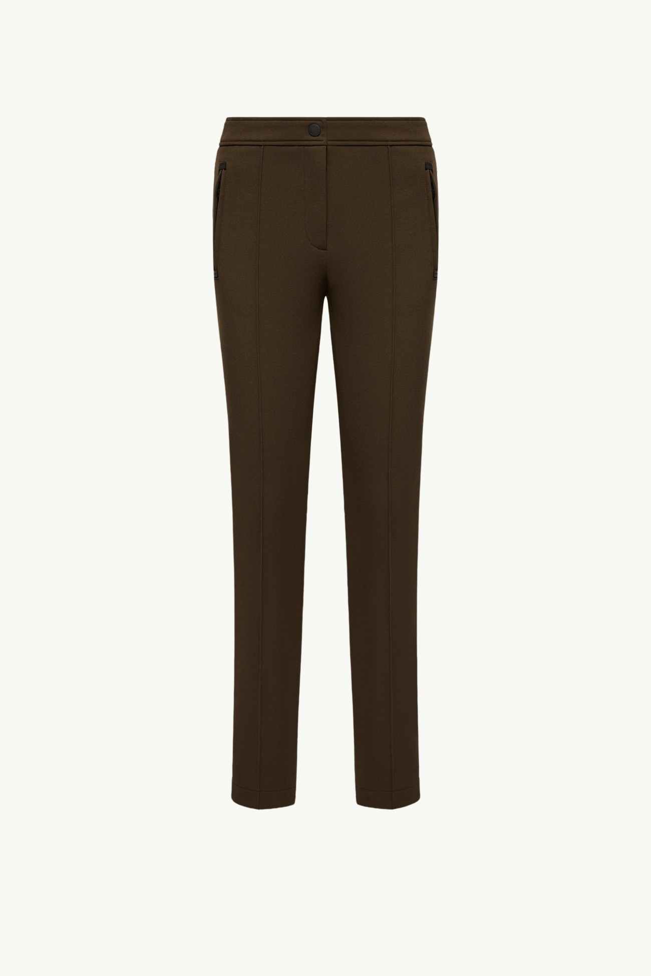 Technical Twill Pants Women Olive Green Moncler 2