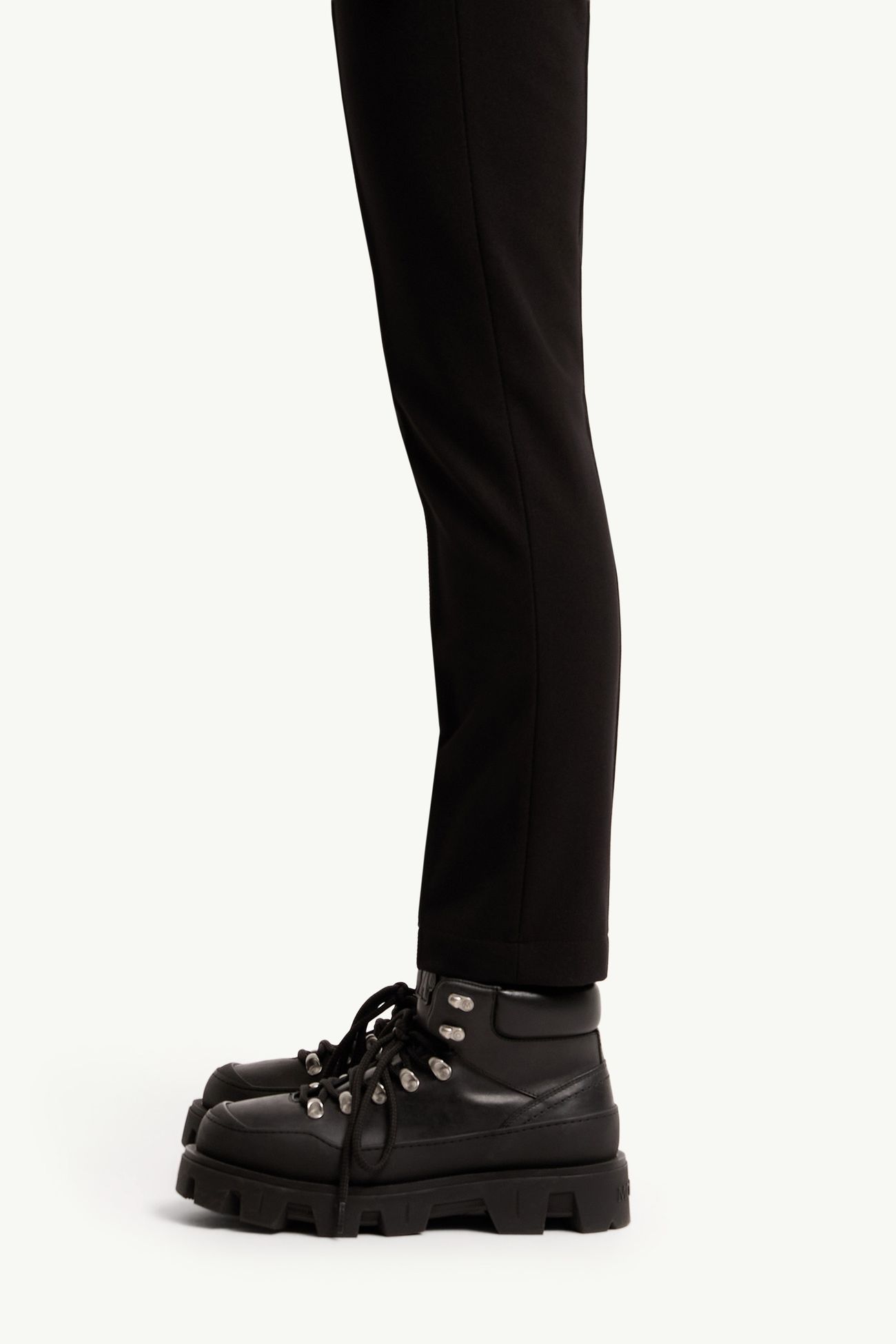 Pantaloni in twill tecnico Donna Nero Moncler 1