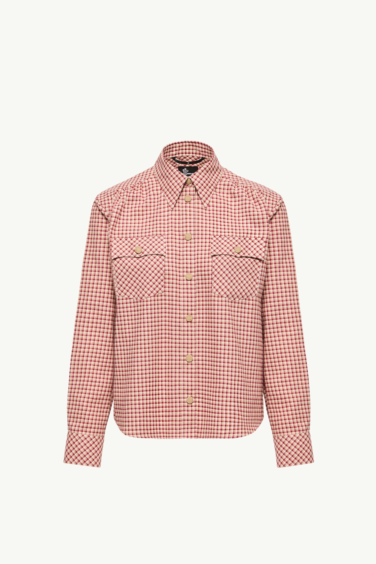 格紋棉質長袖恤衫 女士 櫻桃粉紅色 Moncler, 1 of 0