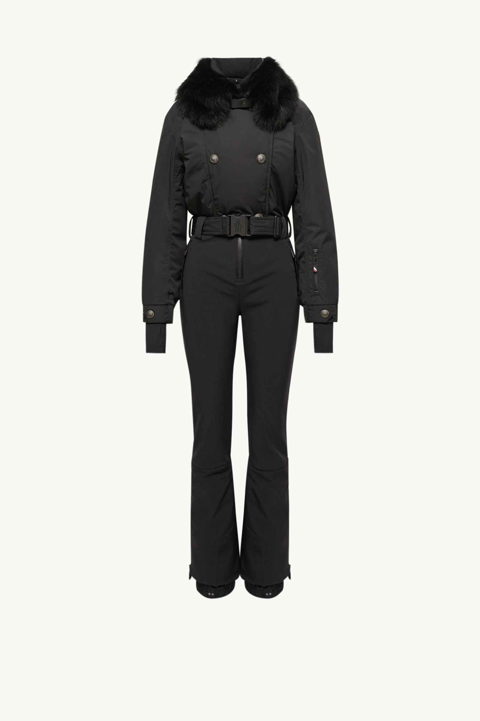 Shearling-Trimmed Insulated Ski Suit Women Black Moncler, 1 of 0