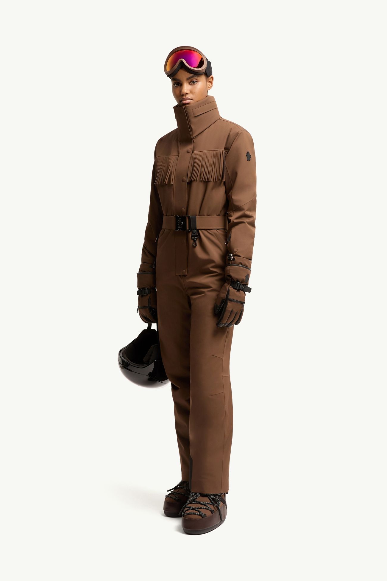 Mono de esquí aislante Mujer Marrón Moncler 0