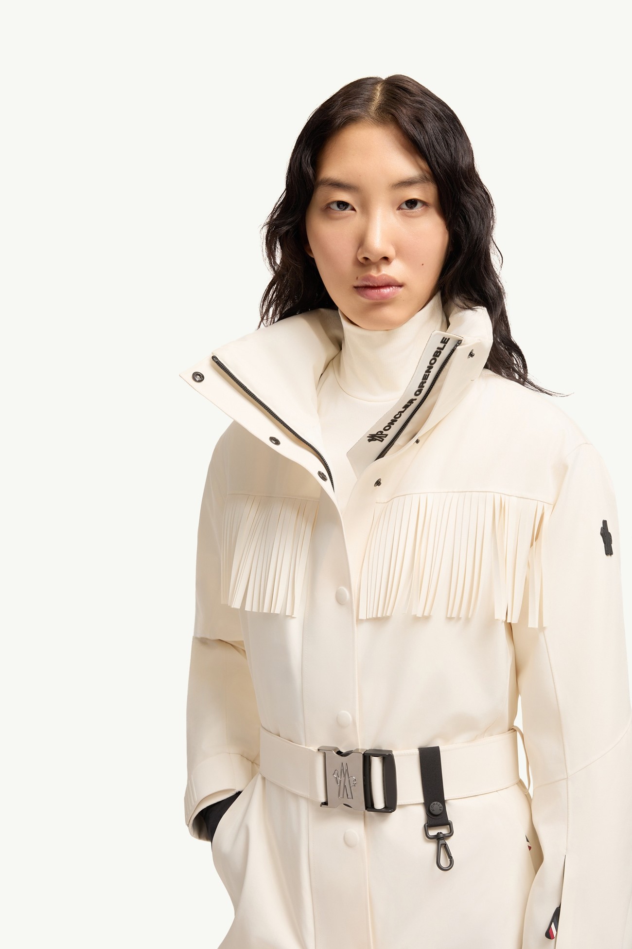 流蘇飾邊滑雪服 女士 白色 Moncler 6