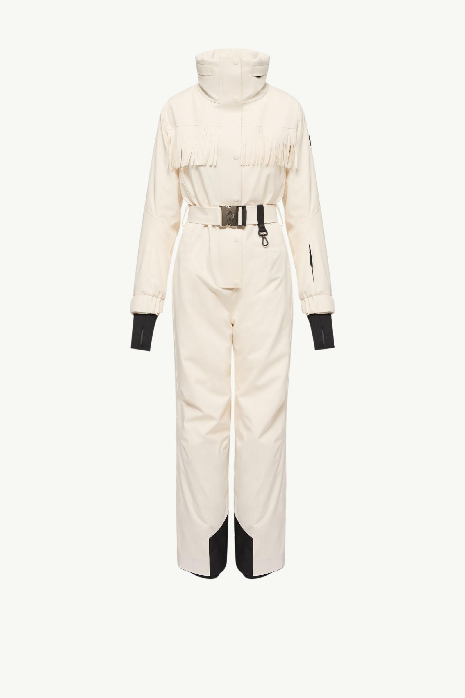 Combinaison de ski à bords frangés Femmes Blanc Moncler, 1 of 0