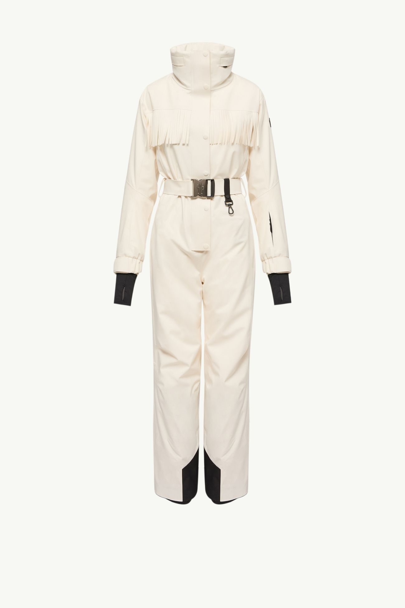 Fringe-Trimmed Ski Suit Women White Moncler 2