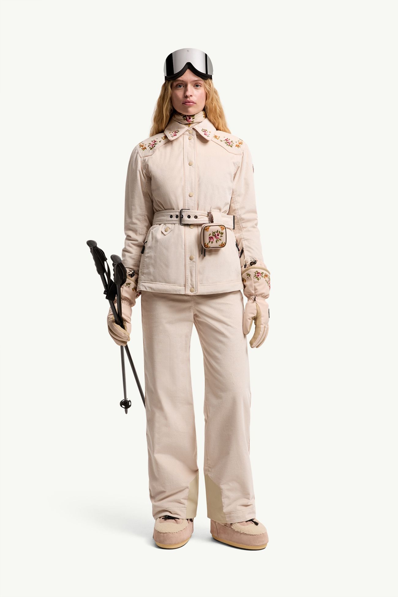 女士保暖长裤 女士 浅米色 Moncler 0