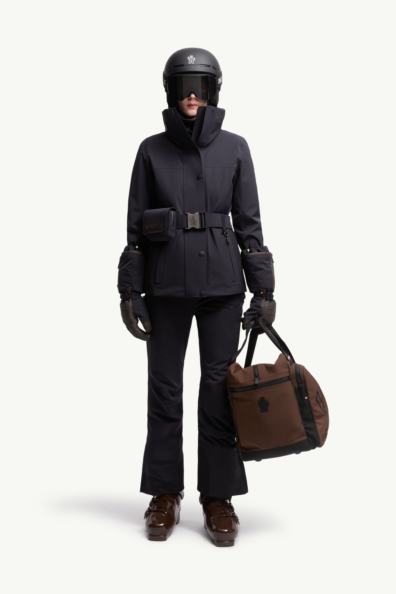 Pantalones de esquí aislantes Mujer Azul marino Moncler 0
