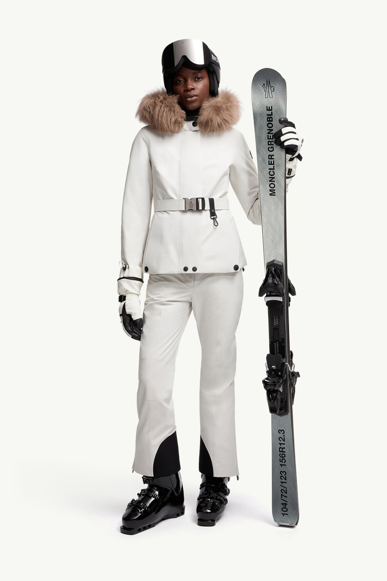 Padded GORE-TEX® Ski Trousers Women White Moncler 0