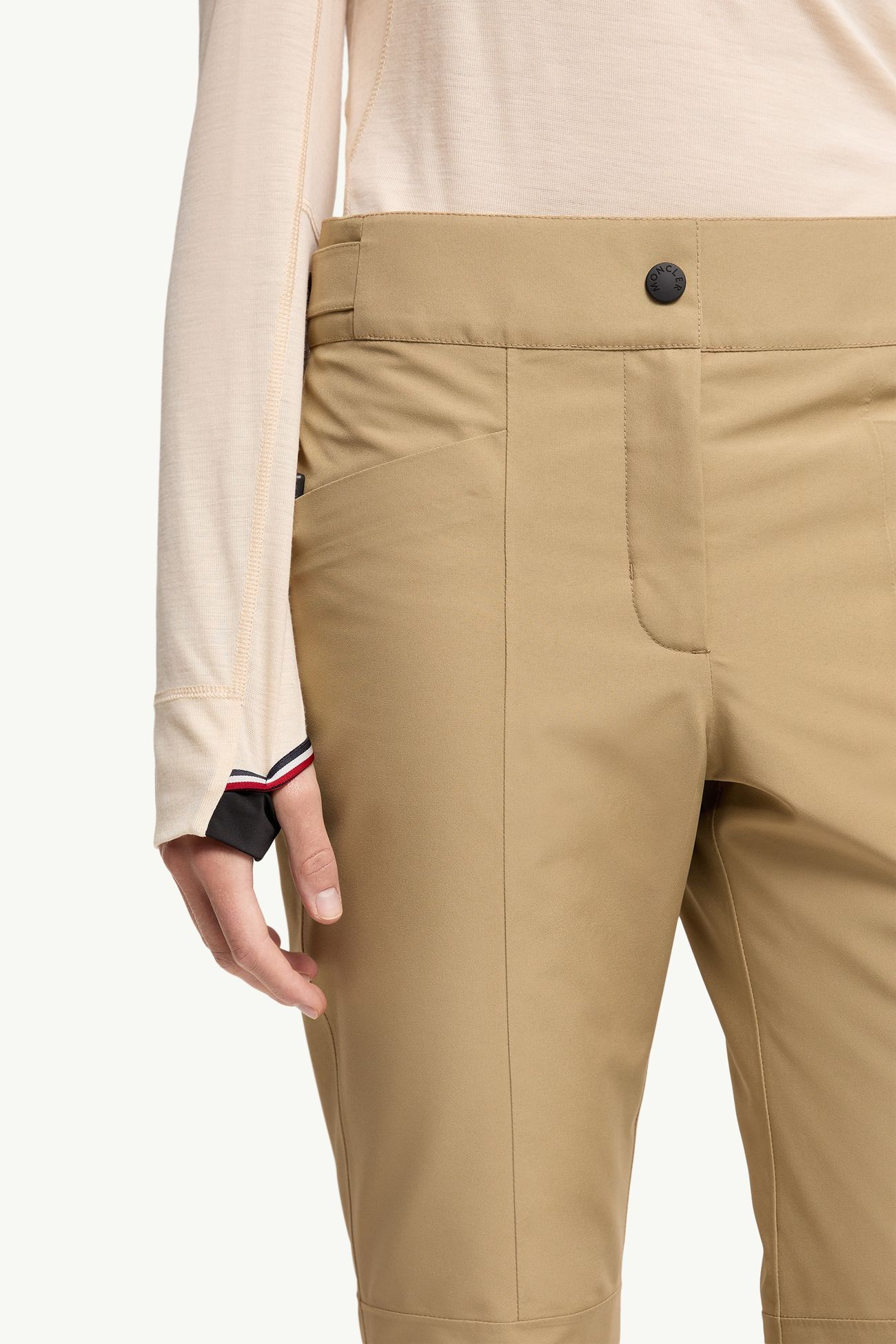 Padded GORE-TEX® Ski Trousers Women Beige Moncler 5