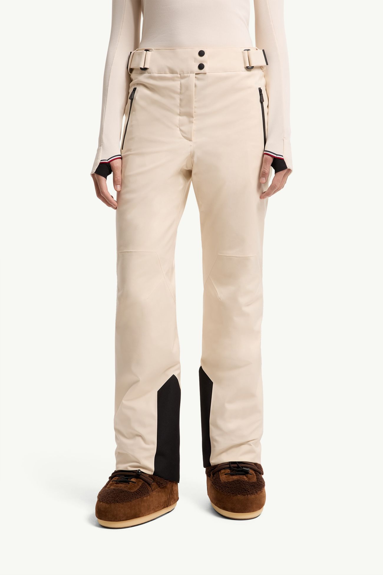 Insulated Ski Trousers Women White Ivory Moncler 3